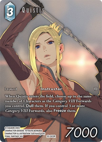 Image for Quistis (Full Art) (Hidden Hope) (22-022R) - Final Fantasy TCG