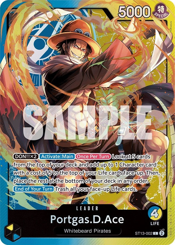 Image for Portgas.D.Ace (002) (Ultra Deck: The Three Brothers) (ST13-002) - One Piece Card Game