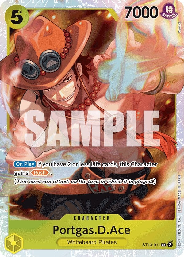 Image for Portgas.D.Ace (011) (Ultra Deck: The Three Brothers) (ST13-011) - One Piece Card Game