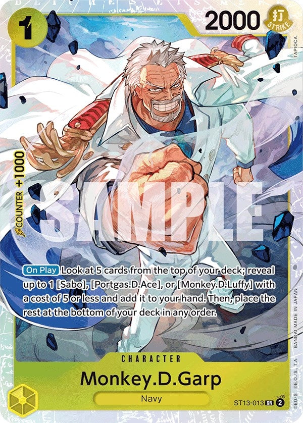 Image for Monkey.D.Garp (Ultra Deck: The Three Brothers) (ST13-013) - One Piece Card Game