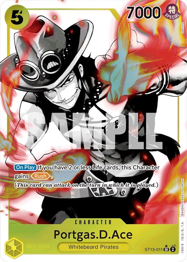 Image for Portgas.D.Ace (011) (Parallel) (Ultra Deck: The Three Brothers) (ST13-011) - One Piece Card Game