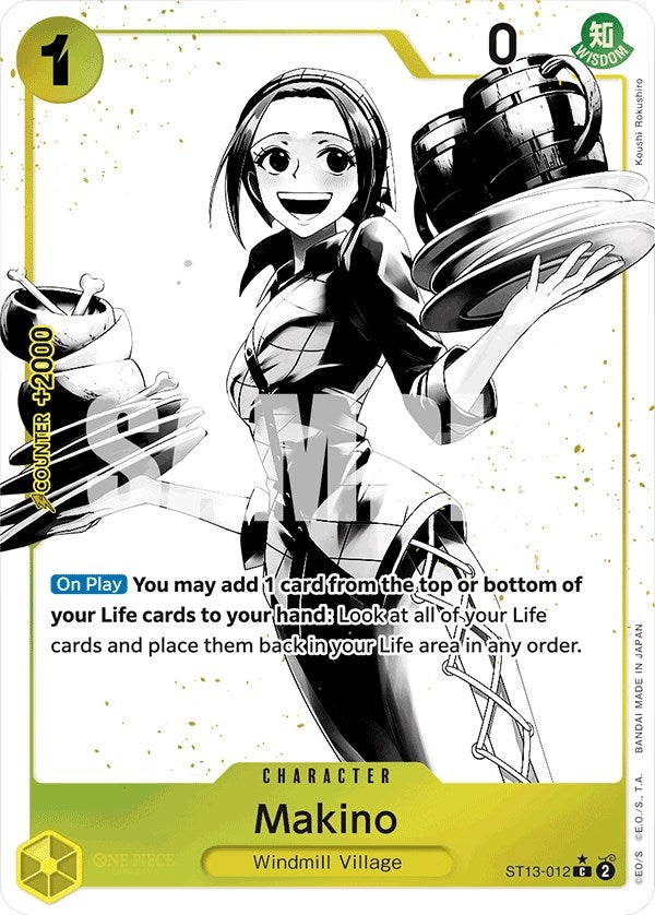 Image for Makino (Parallel) (Ultra Deck: The Three Brothers) (ST13-012) - One Piece Card Game