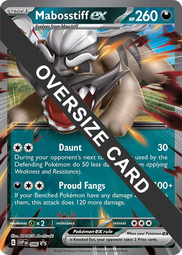 Image for Mabosstiff ex - Jumbo Card (Jumbo Cards) (086) - Pokemon