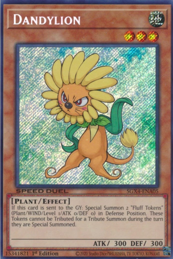 Image for Dandylion (Secret Rare) (Speed Duel GX: Midterm Destruction) (SGX4-ENA05) - YuGiOh