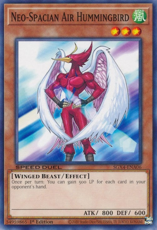 Image for Neo-Spacian Air Hummingbird (Speed Duel GX: Midterm Destruction) (SGX4-ENA06) - YuGiOh