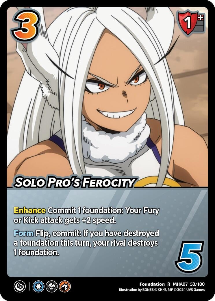 Image for Solo Pro's Ferocity (UniVersus: My Hero Academia: Girl Power) (53/180) - UniVersus