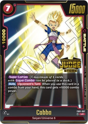 Image for Cabba (Judge Pack (Store Judge) 01) (Tournament and Championship Promos) (FB01-007) - Dragon Ball Super: Fusion World