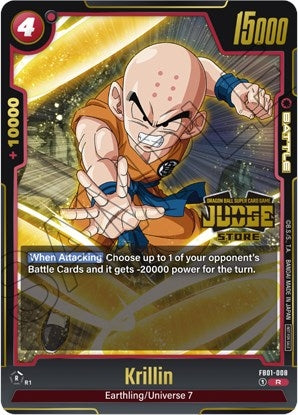Image for Krillin - FB01-008 (Judge Pack (Store Judge) 01) (Tournament and Championship Promos) (FB01-008) - Dragon Ball Super: Fusion World