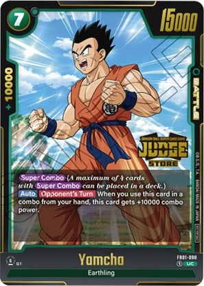 Image for Yamcha (Judge Pack (Store Judge) 01) (Tournament and Championship Promos) (FB01-098) - Dragon Ball Super: Fusion World
