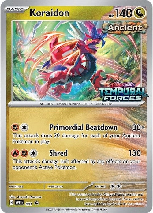 Image for Koraidon - 091 (Prerelease) (SV: Scarlet & Violet Promo Cards) (091) - Pokemon