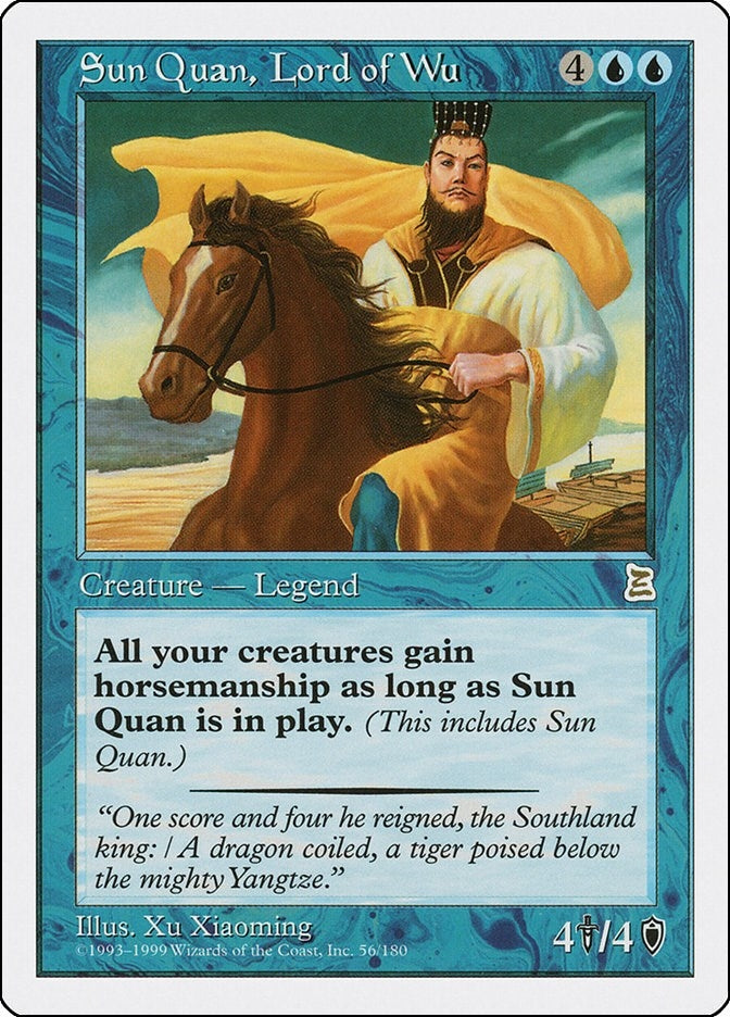 Image for Sun Quan, Lord of Wu (Portal Three Kingdoms) (56) - Magic: The Gathering