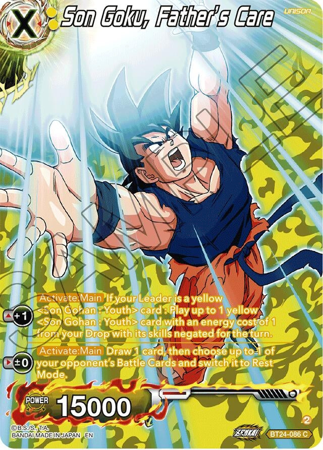 Image for Son Goku, Father's Care (Collector Booster Silver) (Beyond Generations) (BT24-086) - Dragon Ball Super: Masters