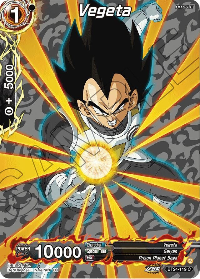Image for Vegeta (Collector Booster Silver) (Beyond Generations) (BT24-119) - Dragon Ball Super: Masters