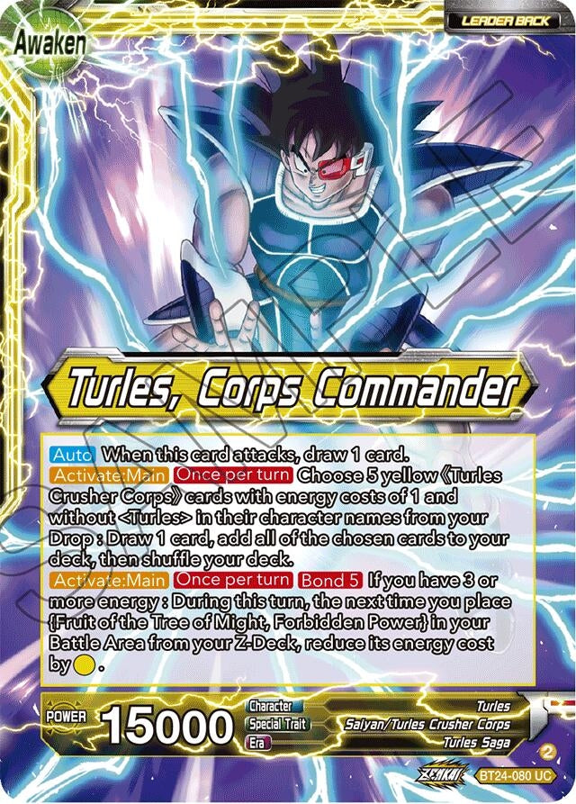 Image for Turles // Turles, Corps Commander (Collector Booster Foil) (Beyond Generations) (BT24-080) - Dragon Ball Super: Masters