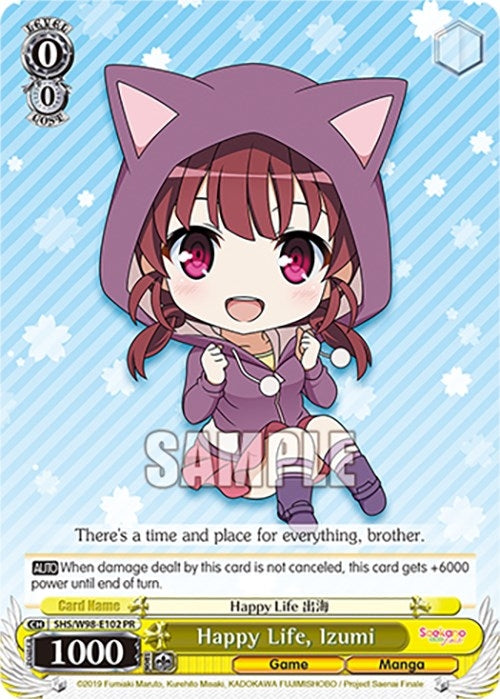 Image for Happy Life, Izumi (Saekano the Movie: Finale) (SHS/W98-E102 PR) - Weiss Schwarz