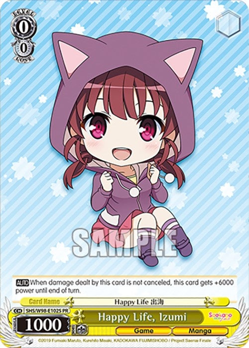 Image for Happy Life, Izumi (Foil) (Saekano the Movie: Finale) (SHS/W98-E102S PR) - Weiss Schwarz