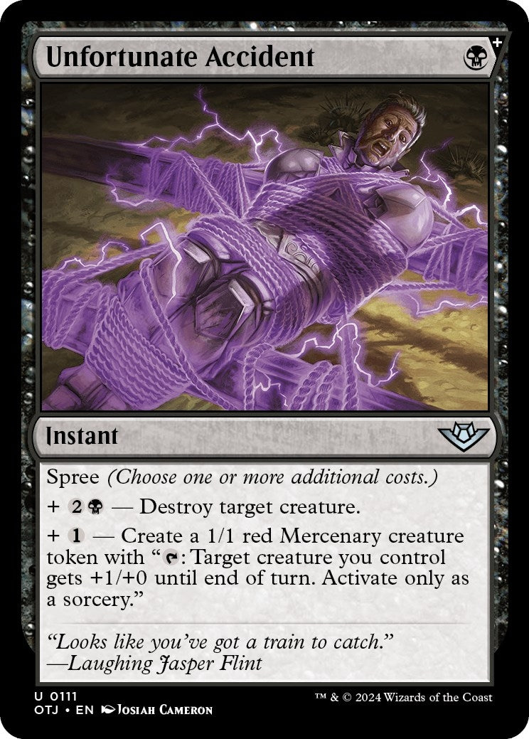 Image for Unfortunate Accident (Outlaws of Thunder Junction) (111) - Magic: The Gathering