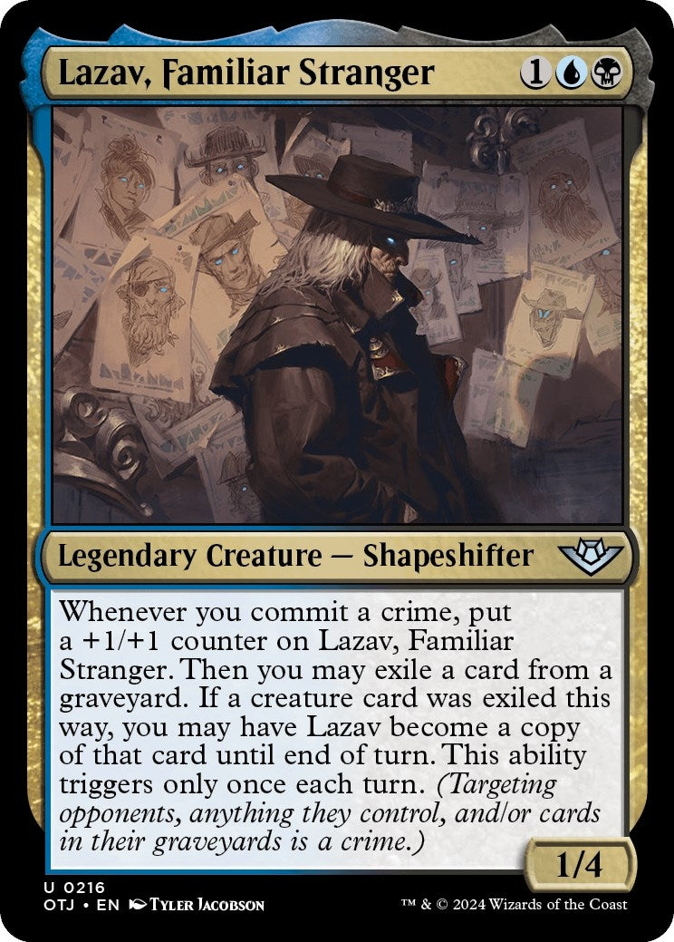 Image for Lazav, Familiar Stranger (Outlaws of Thunder Junction) (216) - Magic: The Gathering