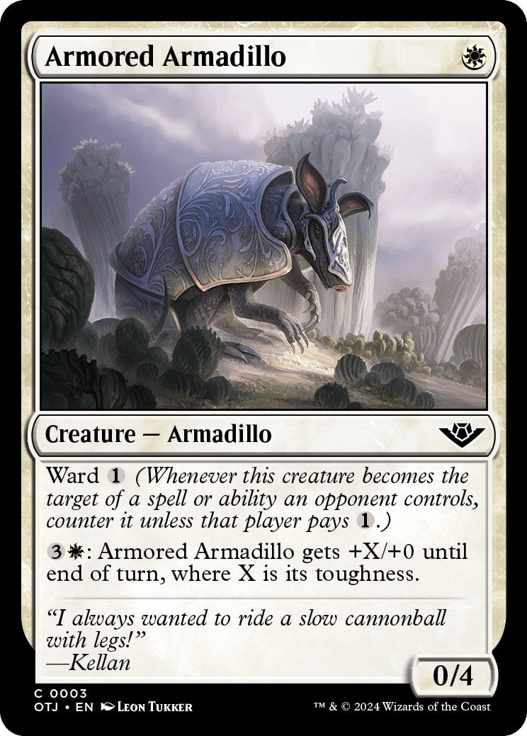 Image for Armored Armadillo (Outlaws of Thunder Junction) (3) - Magic: The Gathering