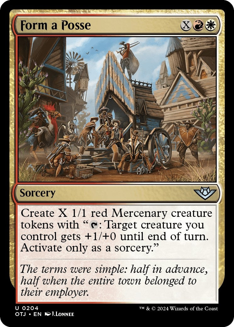 Image for Form a Posse (Outlaws of Thunder Junction) (204) - Magic: The Gathering