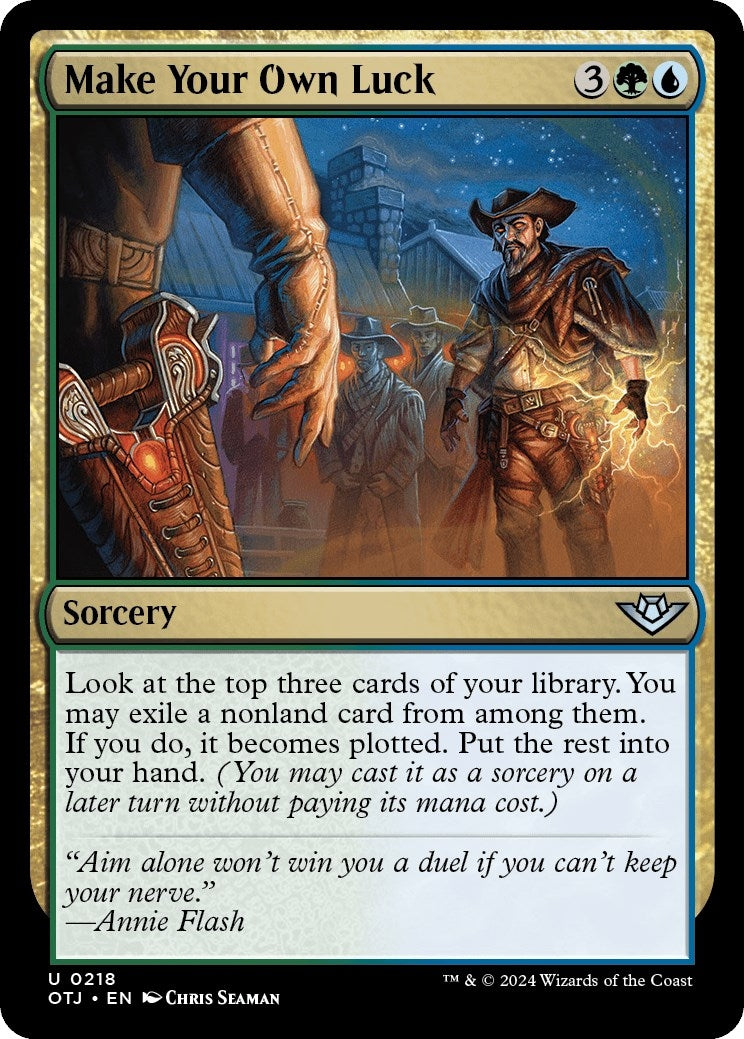 Image for Make Your Own Luck (Outlaws of Thunder Junction) (218) - Magic: The Gathering