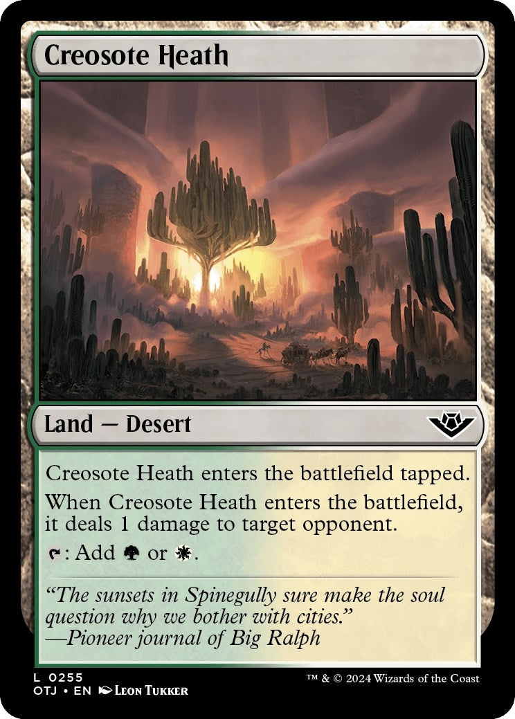 Image for Creosote Heath (Outlaws of Thunder Junction) (255) - Magic: The Gathering