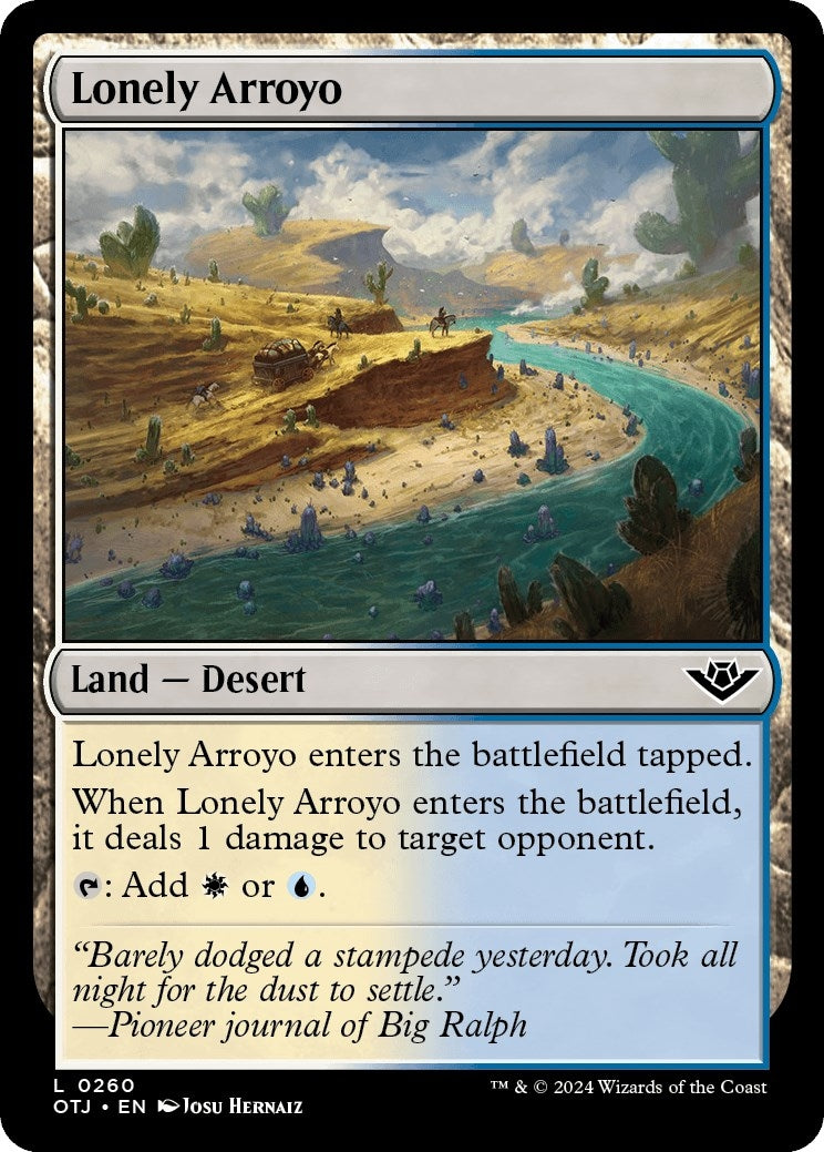 Image for Lonely Arroyo (Outlaws of Thunder Junction) (260) - Magic: The Gathering