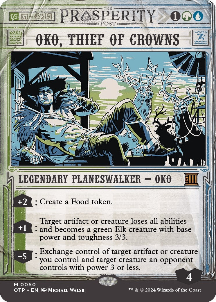Image for Oko, Thief of Crowns (Outlaws of Thunder Junction: Breaking News) (50) - Magic: The Gathering