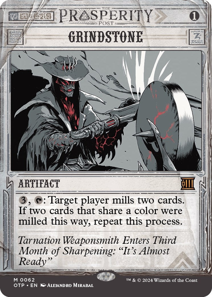 Image for Grindstone (Outlaws of Thunder Junction: Breaking News) (62) - Magic: The Gathering