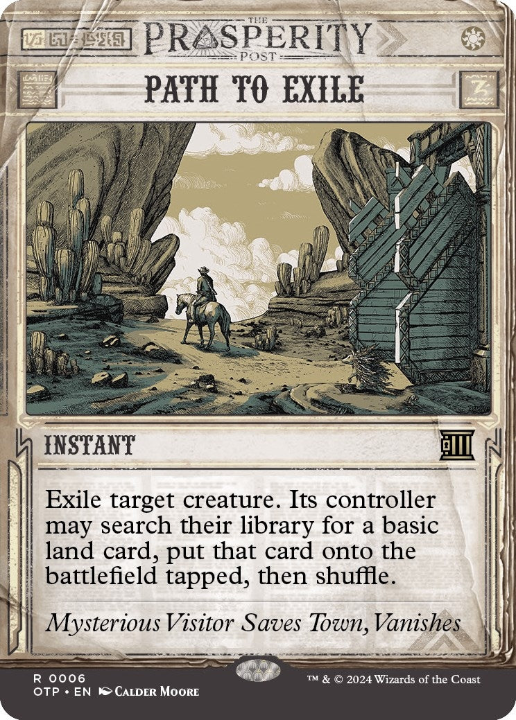 Image for Path to Exile (Outlaws of Thunder Junction: Breaking News) (6) - Magic: The Gathering