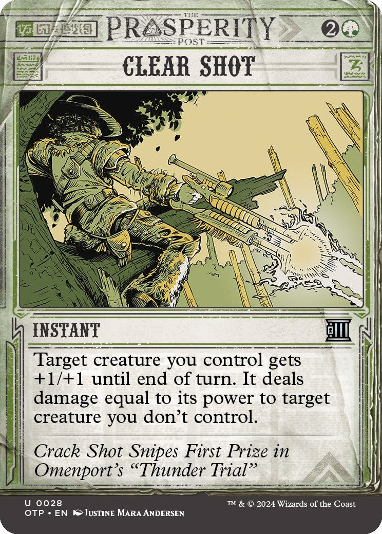 Image for Clear Shot (Outlaws of Thunder Junction: Breaking News) (28) - Magic: The Gathering