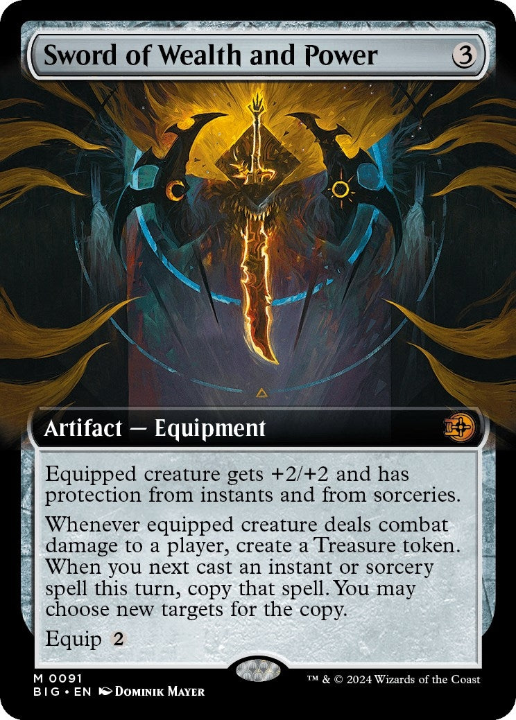 Image for Sword of Wealth and Power (Extended Art) (Outlaws of Thunder Junction: The Big Score) (91) - Magic: The Gathering