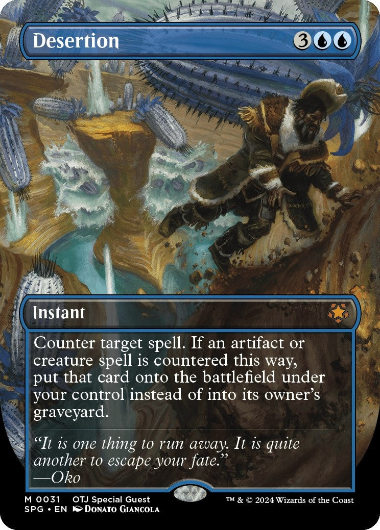 Image for Desertion (Borderless) (Special Guests) (31) - Magic: The Gathering
