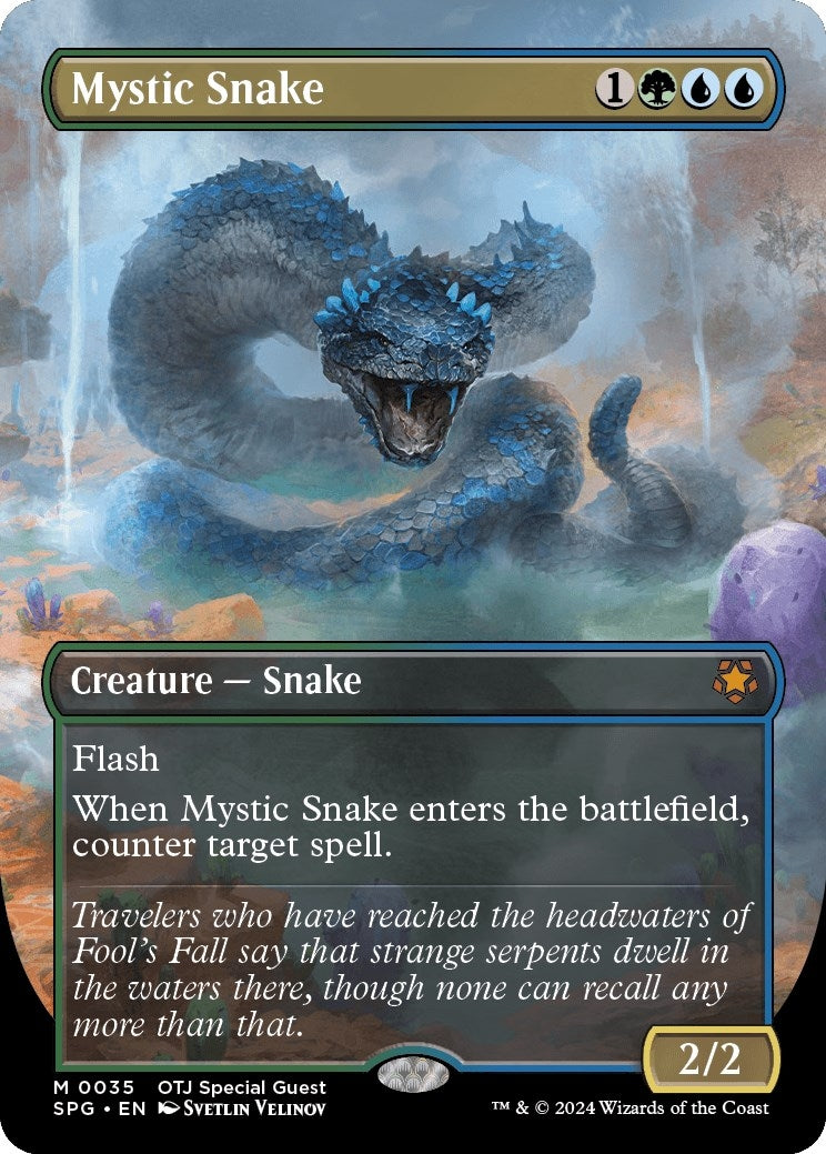 Image for Mystic Snake (Borderless) (Special Guests) (35) - Magic: The Gathering