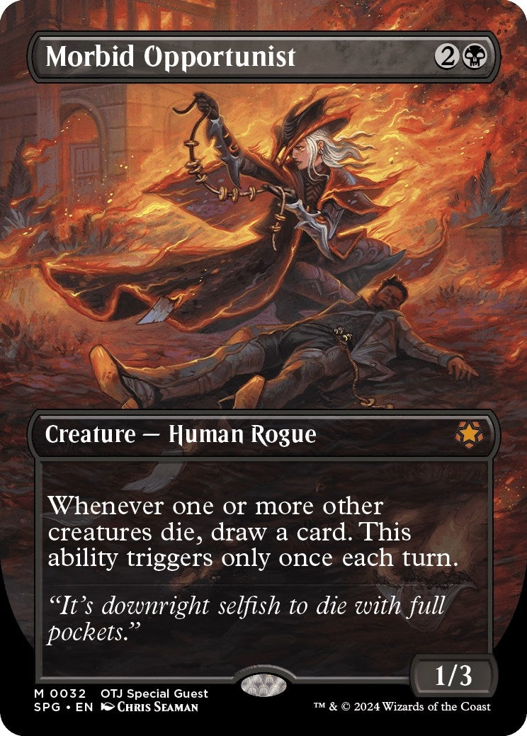 Image for Morbid Opportunist (Borderless) (Special Guests) (32) - Magic: The Gathering