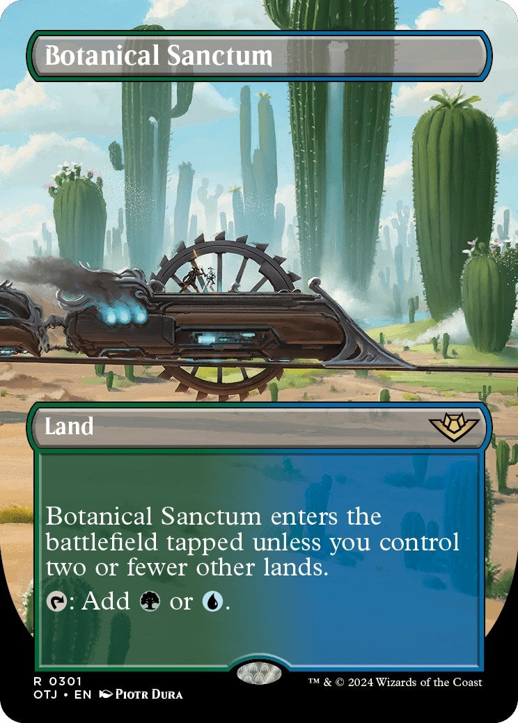 Image for Botanical Sanctum (Borderless) (Outlaws of Thunder Junction) (301) - Magic: The Gathering