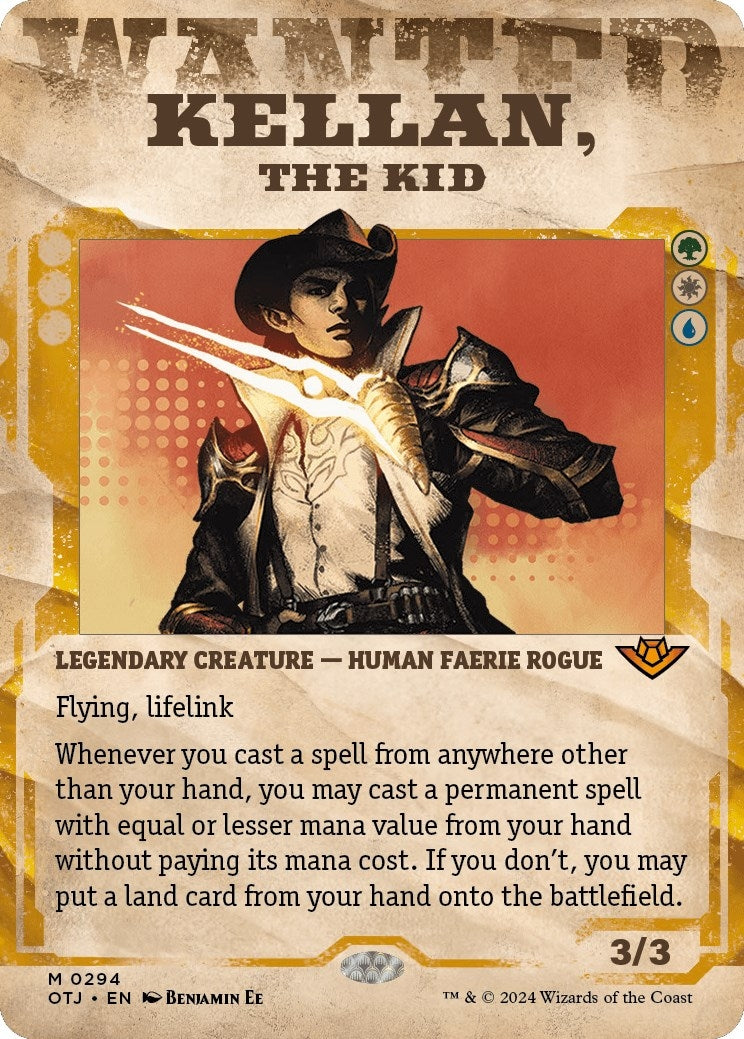 Image for Kellan, the Kid (Showcase) (Outlaws of Thunder Junction) (294) - Magic: The Gathering