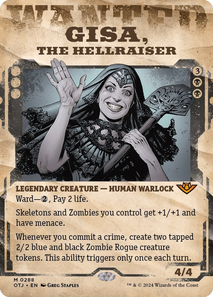 Image for Gisa, the Hellraiser (Showcase) (Outlaws of Thunder Junction) (288) - Magic: The Gathering