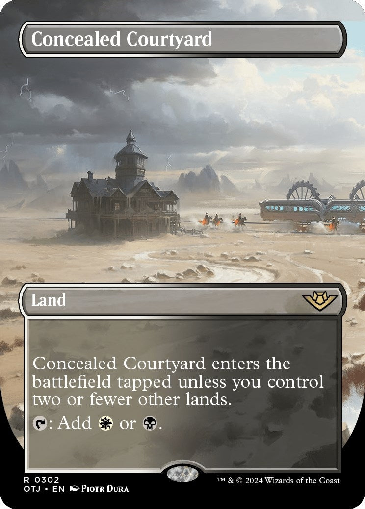 Image for Concealed Courtyard (Borderless) (Outlaws of Thunder Junction) (302) - Magic: The Gathering