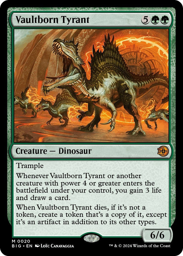 Image for Vaultborn Tyrant (Outlaws of Thunder Junction: The Big Score) (20) - Magic: The Gathering