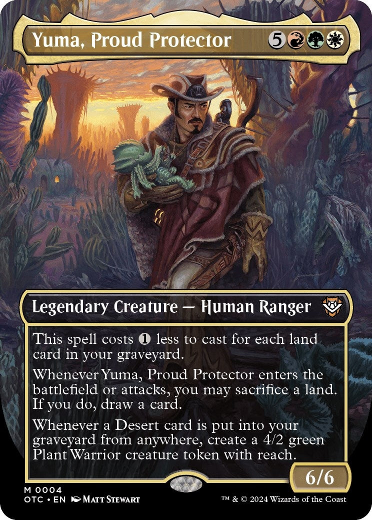 Image for Yuma, Proud Protector (Borderless) (Commander: Outlaws of Thunder Junction) (4) - Magic: The Gathering