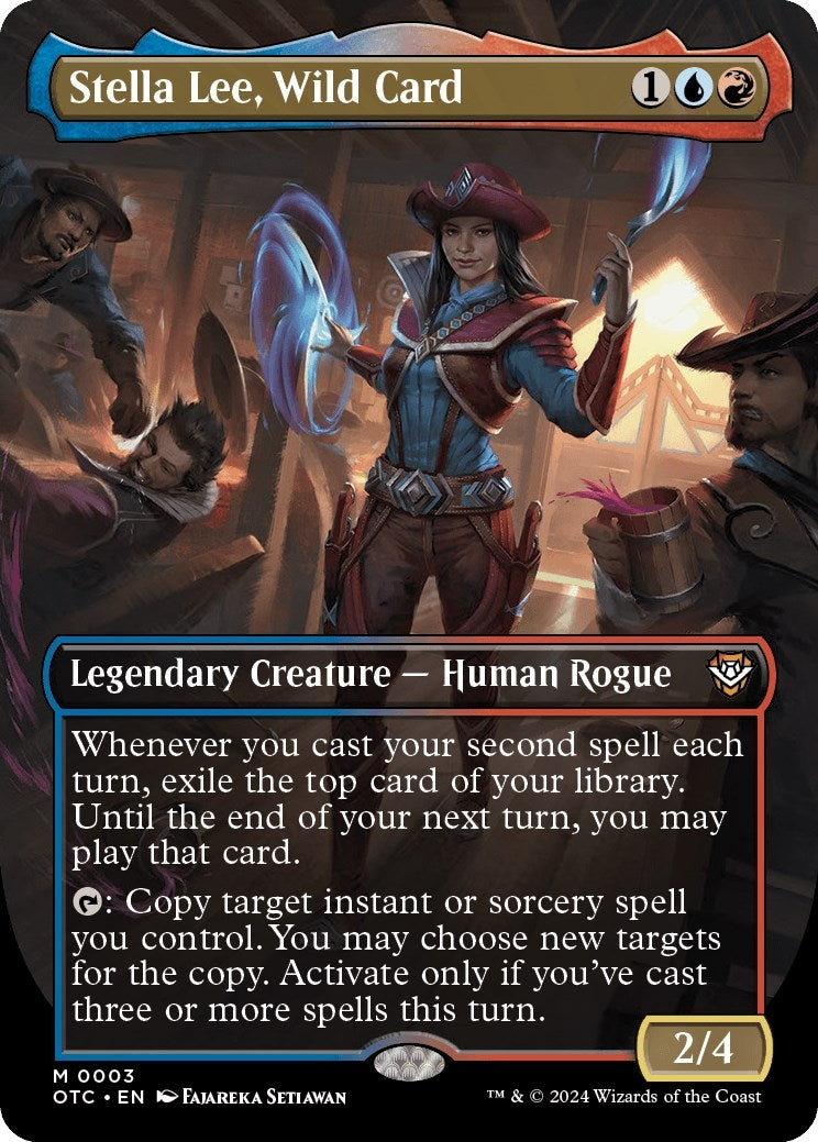 Image for Stella Lee, Wild Card (Borderless) (Commander: Outlaws of Thunder Junction) (3) - Magic: The Gathering