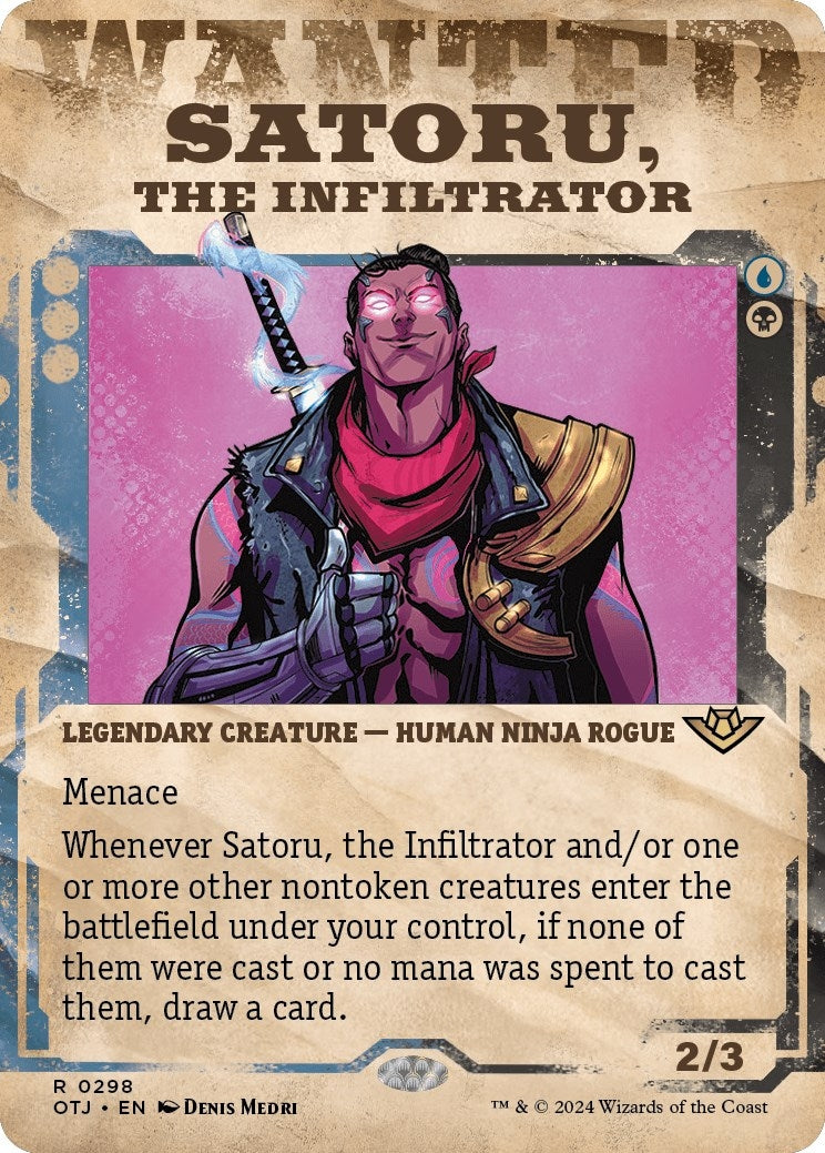 Image for Satoru, the Infiltrator (Showcase) (Outlaws of Thunder Junction) (298) - Magic: The Gathering