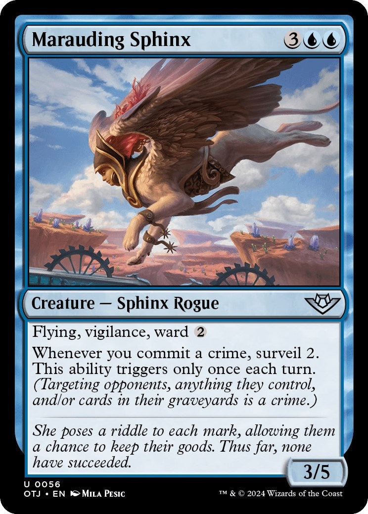 Image for Marauding Sphinx (Outlaws of Thunder Junction) (56) - Magic: The Gathering