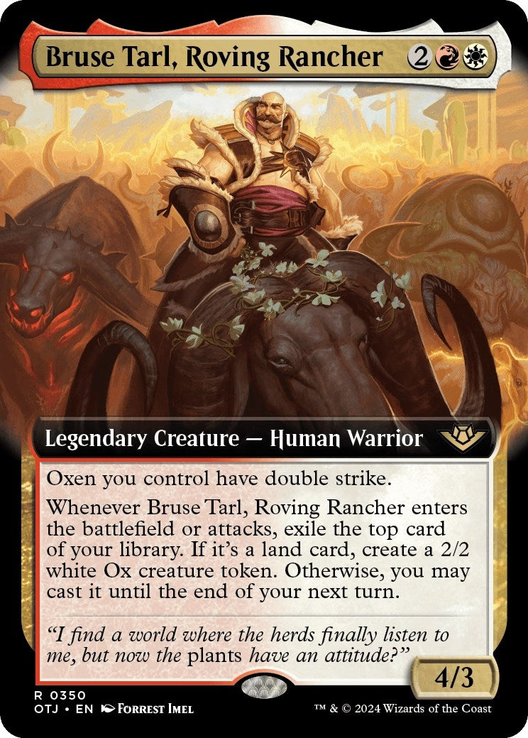 Image for Bruse Tarl, Roving Rancher (Extended Art) (Outlaws of Thunder Junction) (350) - Magic: The Gathering