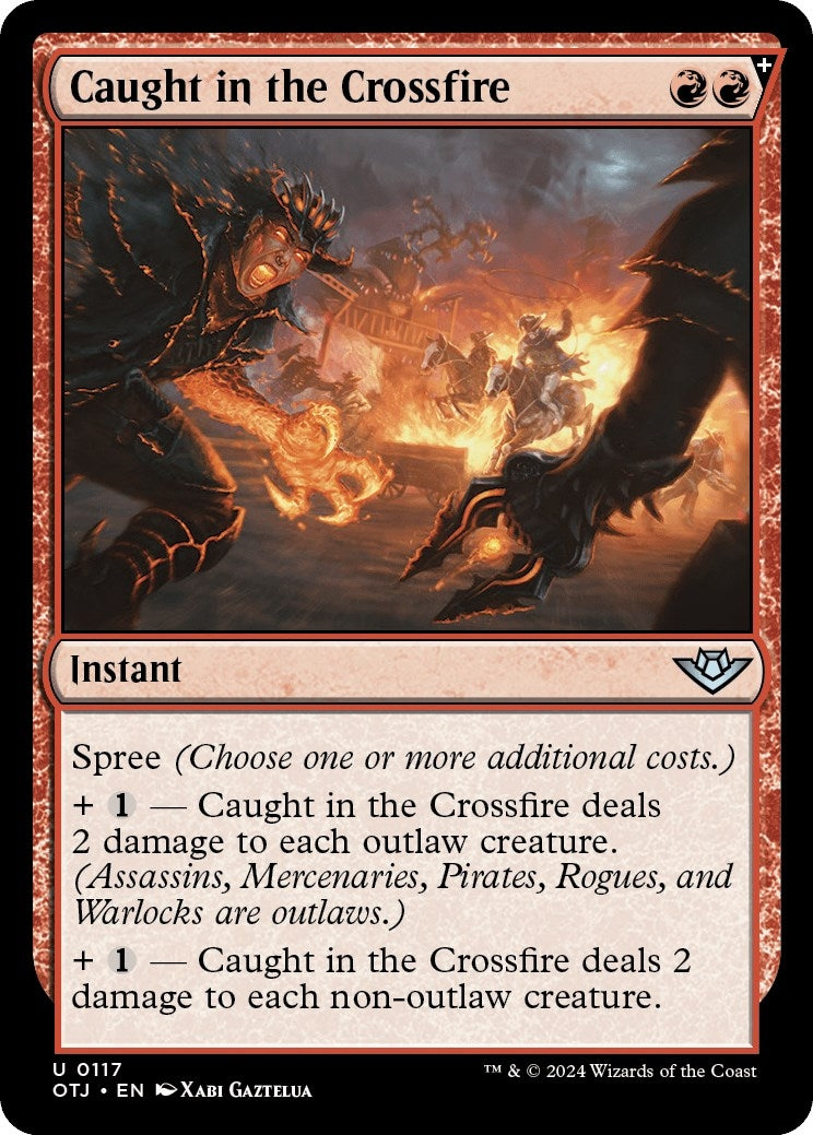 Image for Caught in the Crossfire (Outlaws of Thunder Junction) (117) - Magic: The Gathering
