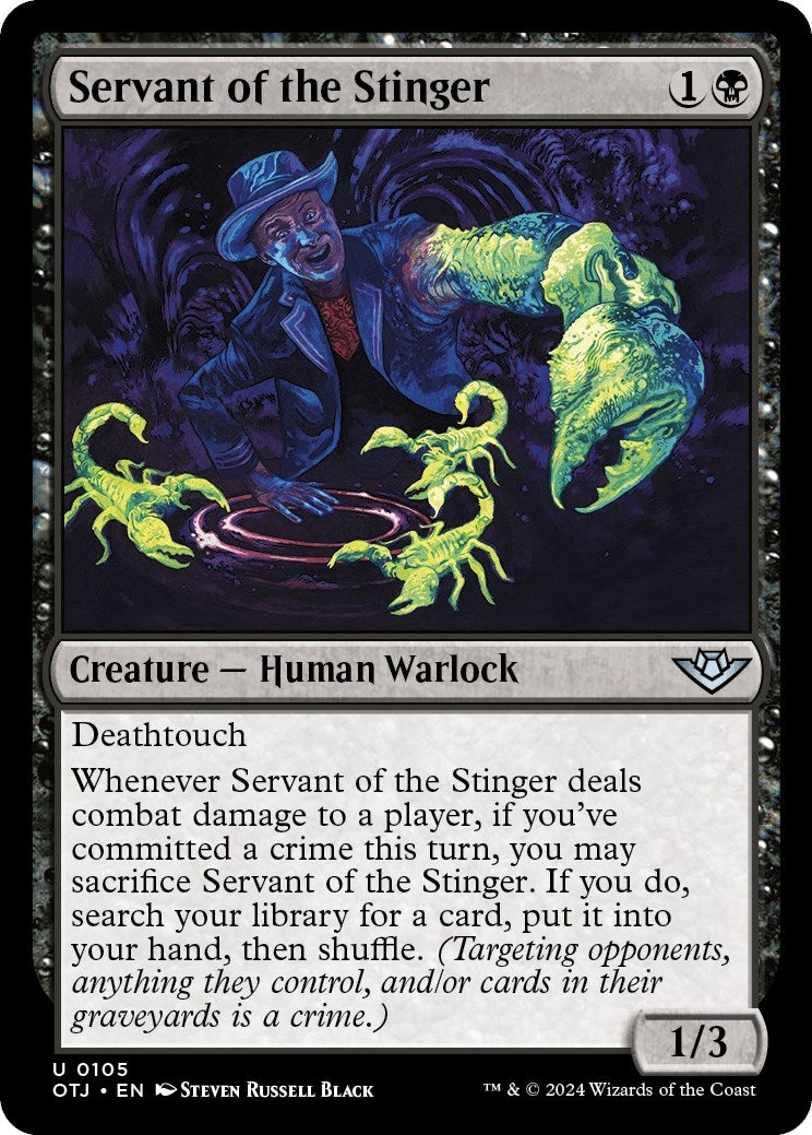 Image for Servant of the Stinger (Outlaws of Thunder Junction) (105) - Magic: The Gathering