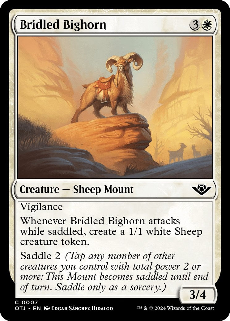 Image for Bridled Bighorn (Outlaws of Thunder Junction) (7) - Magic: The Gathering