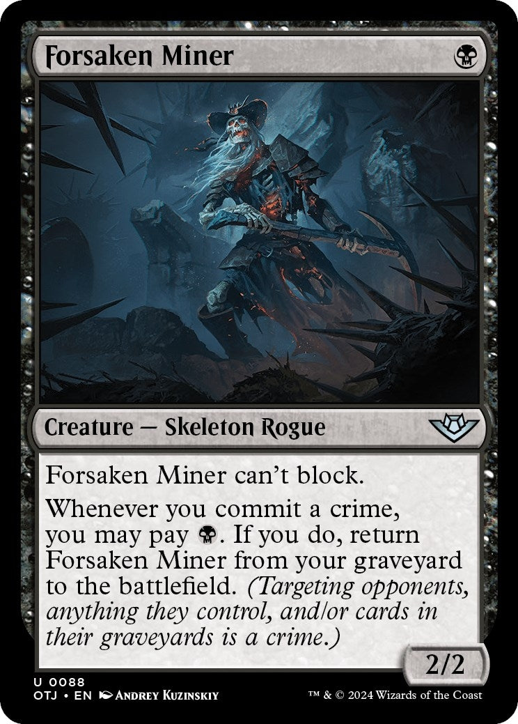 Image for Forsaken Miner (Outlaws of Thunder Junction) (88) - Magic: The Gathering