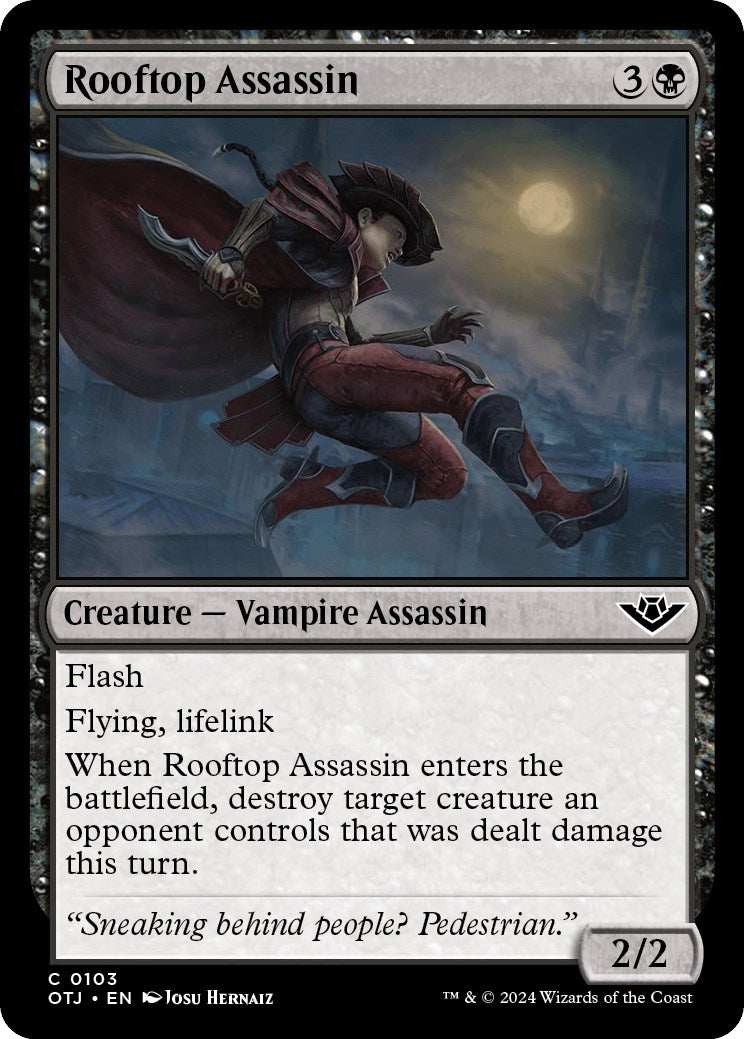 Image for Rooftop Assassin (Outlaws of Thunder Junction) (103) - Magic: The Gathering